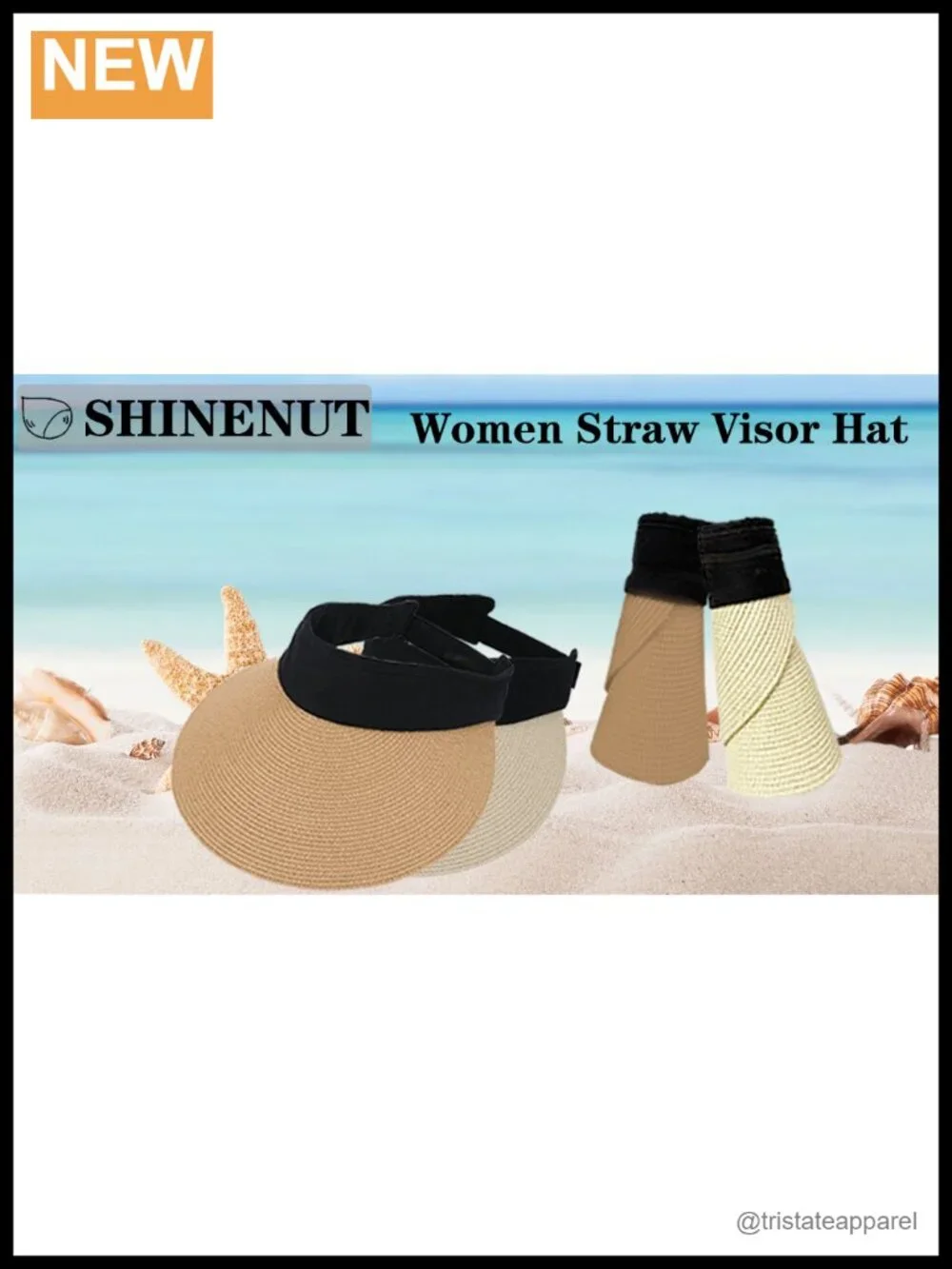 Foldable Straw Sun Visor Hat for Women Women's Wide Brim UV Protection Summer